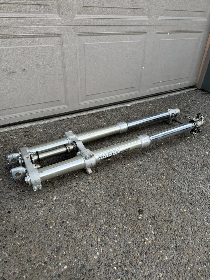 ✅2000 Honda CR125R CR 125R OEM FRONT FORKS SHOCK SUSPENSION TUBES CLAMPS - Image 1 of 4