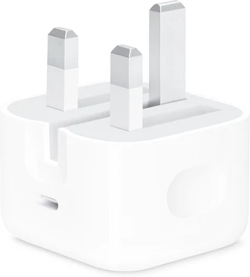 Apple Genuine MUVT3B/A 20W USB-C Power Adapter Foldable UK Plug - White A - Image 1 of 3
