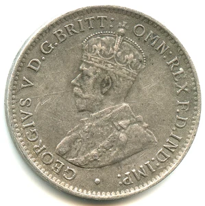 Westafrika 3 Pence Silber George V 1913 H Nr. 8327 - Bild 1 von 2