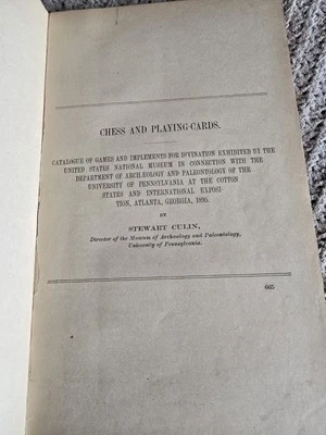 Chess and Playing Cards A Catalog Of Games and Implements for Divination  - Image 1 of 4