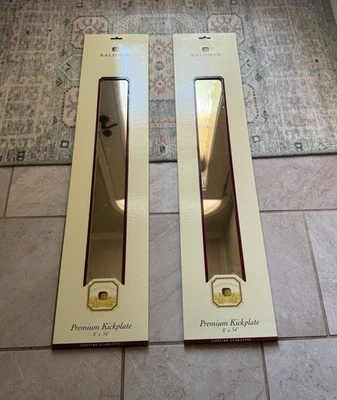 Baldwin 实心黄铜踢板 8 英寸 X 34 英寸! 全新带盒;密封! 批量/1 — 第 1/4 张图片