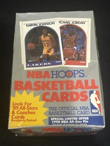 1989-90 NBA Hoops Series 1 Sealed Wax Box 36 Packs David Robinson RC SP Rare *1 - Picture 1 of 7