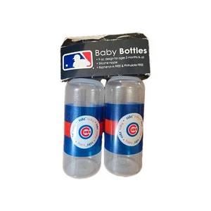MLB Chicago Cubs Biberón 9 fl oz Paquete de 2 Set por Baby Fanatic - Imagen 1 de 2