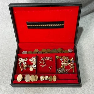 Vintage Jewelry Box with Contents - Picture 1 of 12