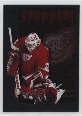 1995-96 Score Black Ice Mike Vernon #319 HOF - Image 1 of 2