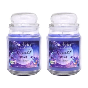 2 candele profumate di lusso Starlytes cieli illuminati dalla luna 510 g 125 ore tempo di combustione - Foto 1 di 1