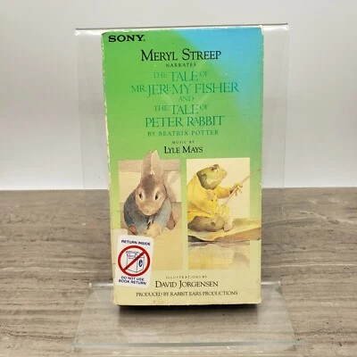 Vintage Sony The Tale Of Mr Jeremy Fisher and The Tale Of Peter Rabbit VHS  - Изображение 1 из 4