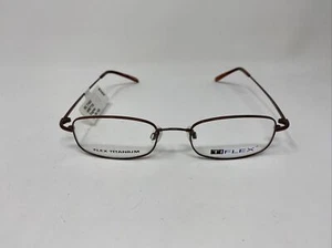 TI FLEX TITANIUM EYEWEAR 1503 218 COGNAC BROWN 51/19/145 EYEGLASSES /Q58 - Picture 1 of 8