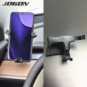 For Tesla Model 3 2017-20 Carbon Fiber Style Air Vent Cell Phone Holder Support - Picture 1 of 6