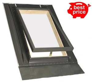 Optilook Loft Exit Access Roof Window 46cm x 75cm Roof Light with Flashing Kit - Picture 1 of 4