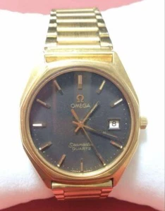 OMEGA Seamaster Quartz Gold Watch Not Working Men's Used - Picture 1 of 3