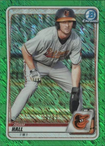 ADAM HALL 2020 Bowman Chrome GREEN SHIMMER REFRACTOR ORIOLES BCP-90 39/99 - Picture 1 of 1