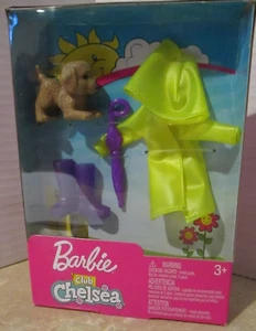 Barbie, Club Chelsea 2018, equipo de lluvia y cachorro, paquete de accesorios... lindo... nuevo - Imagen 1 de 1