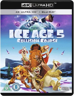 ICE AGE 5 COLLISION COURSE 4K UHD BLU RAY MOVIE FILM John Leguizamo New UK R2 - Image 1 of 2