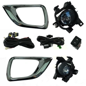 Kit de luces antiniebla de parachoques delantero con envolventes cromados para Nissan Navara NP300 - Imagen 1 de 7
