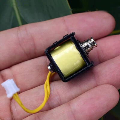 DC12V-24V Mini Spring Solenoid Magnet Micro Push Pull Suction Type Electromagnet - Image 1 of 4
