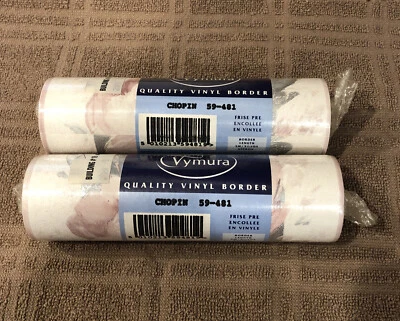 Виниловые обои Vymura кайма лот из двух рулонов Chopin 59-481 5,5 ярдов каждый рулон - Изображение 1 из 2