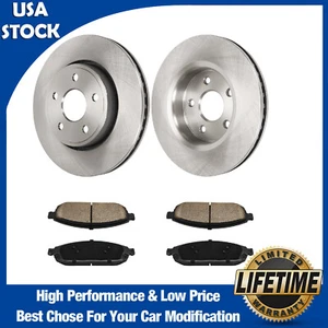 Front Brake Rotors Brake Pads for Jeep Grand Cherokee Jeep Commander 2006-2010 - Picture 1 of 23