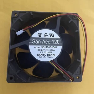 1pcs New For Sanyo 9G1224G1D011 DC24V 0.5A 3-wire inverter cooling fan#QW - Picture 1 of 1