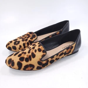 Aldo Casual Slip On Block Heel Ballet Flat Womens Size 6.5 Leopard Print - Picture 1 of 9