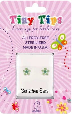 Studex Tiny Tips Steriler Nachfolgeschmuck Daisy August Peridot & Mai Smaragd - Bild 1 von 3