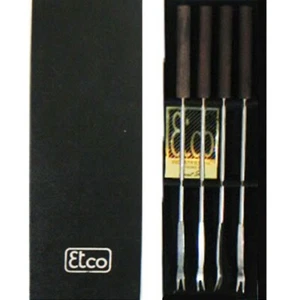 Vintage NIB Etco Fondue Forks por Ernest Sohn MOMA Destacado diseñador de mediados de siglo - Imagen 1 de 4