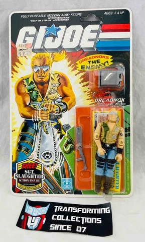 GI Joe 1985 Cobra Dreadnok Buzzer Figure MOC Sealed Slaughter Offer Cover
