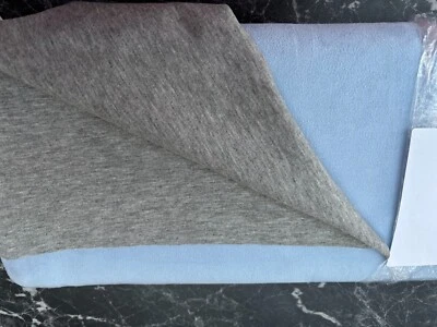 2,2 m Sweat Velour 2-seitig Polytex 147 cm breit Stoff Rest - Bild 1 von 2