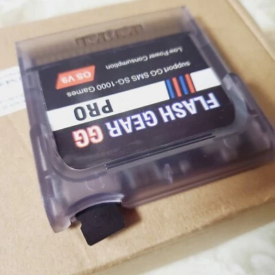 Game Gear Sega  GG Pro Cart  BLACK  REWRITABLE -Plug N Play. Free SD Card - Image 1 of 4