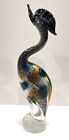 Murano Cristalleria Stile D’Arte Beautiful Multicolored Egret/Heron - w/Sticker