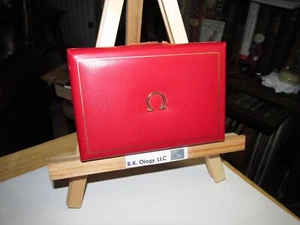 Vintage 1960s Omega Men's Red Watch Box Case - EMPTY! WORLD RENOWNED ACCURACY - Picture 1 of 7