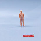 1/64 Pockets Bald Man Scene Minitures Doll Figures For Cars Vehicles Model Toy