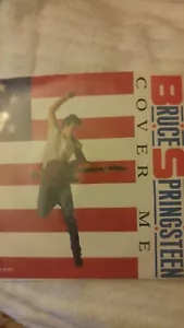 BRUCE SPRINGSTEEN Cover Me / Jersey Girl rare UK Import 45 with POSTER PicSleeve - Picture 1 of 4