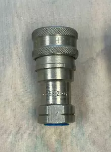 Raccordo tubo flessibile attacco rapido Parker serie 60 acciaio inox SH2-62 1/4" - Foto 1 di 5