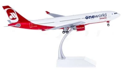 1:200 30CM JC Wings Airberlin OneWorld A330-200 Passenger Airplane Diecast Model - Image 1 of 4