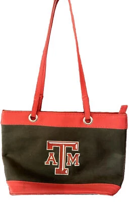 Aggies Handbag Purse Tote Black Maroon Sandol Texas A&M Aggies University Logo - Image 1 of 4