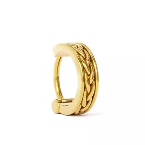 Anello naso indiano Vermeil oro 18K, piercing naso oro, anello naso oro, piccolo oro - Foto 1 di 8