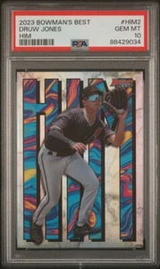 2023 Bowman's Best HIM Druw Jones #HIM-2 PSA 10 GEM MT Case Hit!! - Picture 1 of 2