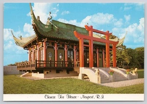 Postkarte RI Newport Rhode Island Chinesisches Teehaus Marmorhaus Boden - Bild 1 von 2