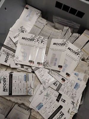 100 Piece Universal Nano Micro Card Adapter SIM Card Reader Phone - Image 1 of 3