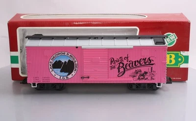LGB 4090 G Scale Lake George & Boulder "Route of the Beavers" Boxcar LN/Box - Image 1 of 4