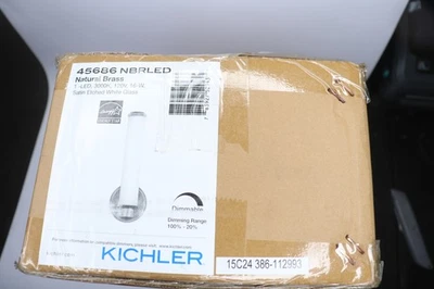 Kichler Integrated LED Bathroom Indoor Wall Sconce Light 45686NBRLED - Image 1 of 4