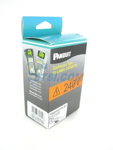 Panduit P1 Label Cassette, Continuous Tape Black on White T050X000VPC-BK ~STSI - Picture 1 of 5