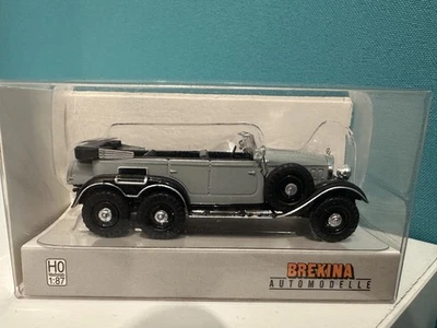 Brekina 21076 Mercedes MB G4 grau schwarz Wehrmacht 1938 Adolf H. Neu + OVP 1:87 - Bild 1 von 4