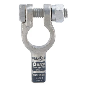 FUSION 4006U Battery Terminal,Straight,Crimp 25KD98 - Picture 1 of 1
