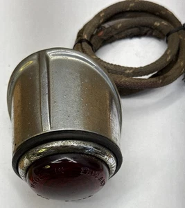 VINTAGE RARE MOTORCYCLE TAIL LIGHT  HARLEY DAVIDSON? WORKING GLASS LUCAS LENS - Bild 1 von 10