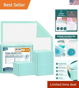 Extra Large Incontinence Bed Pads 48"x36" 50ct - Picture 1 of 9