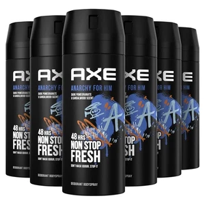 6X Axe Deospray Anarchy For Him Deodorant Bodyspray (6x150ml) - Bild 1 von 1