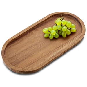 Tablett aus Akazienholz - längliches Deko-Brett - Serviertablett - Bild 1 von 8