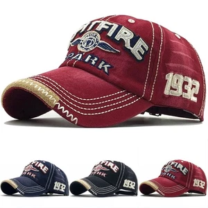 Baseball Cap Embroidered Cotton Snapback Hat Hip Hop Dance Summer Sports Sun - Imagen 1 de 15